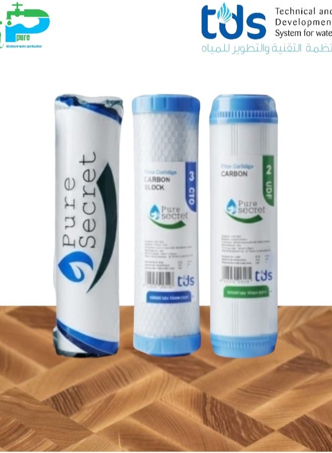 Pure Secret 3-Stage Water Filter Candle Set